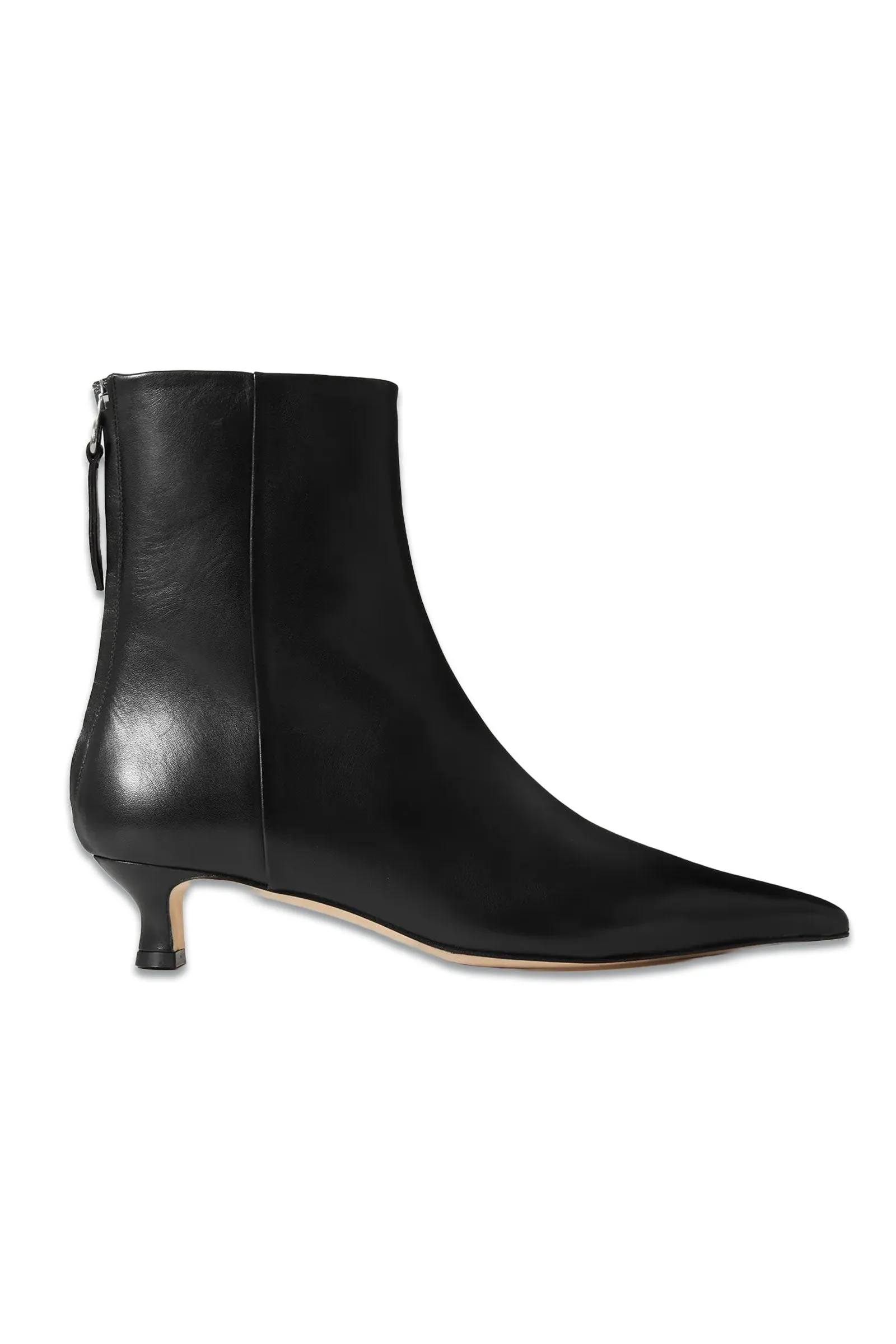 Zoe Leather Point-toe Ankle Boots