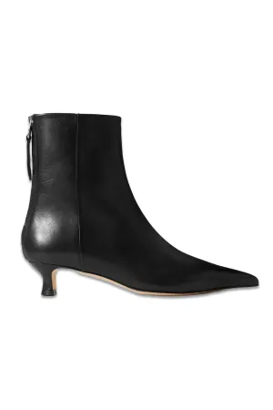 Zoe Leather Point-toe Ankle Boots