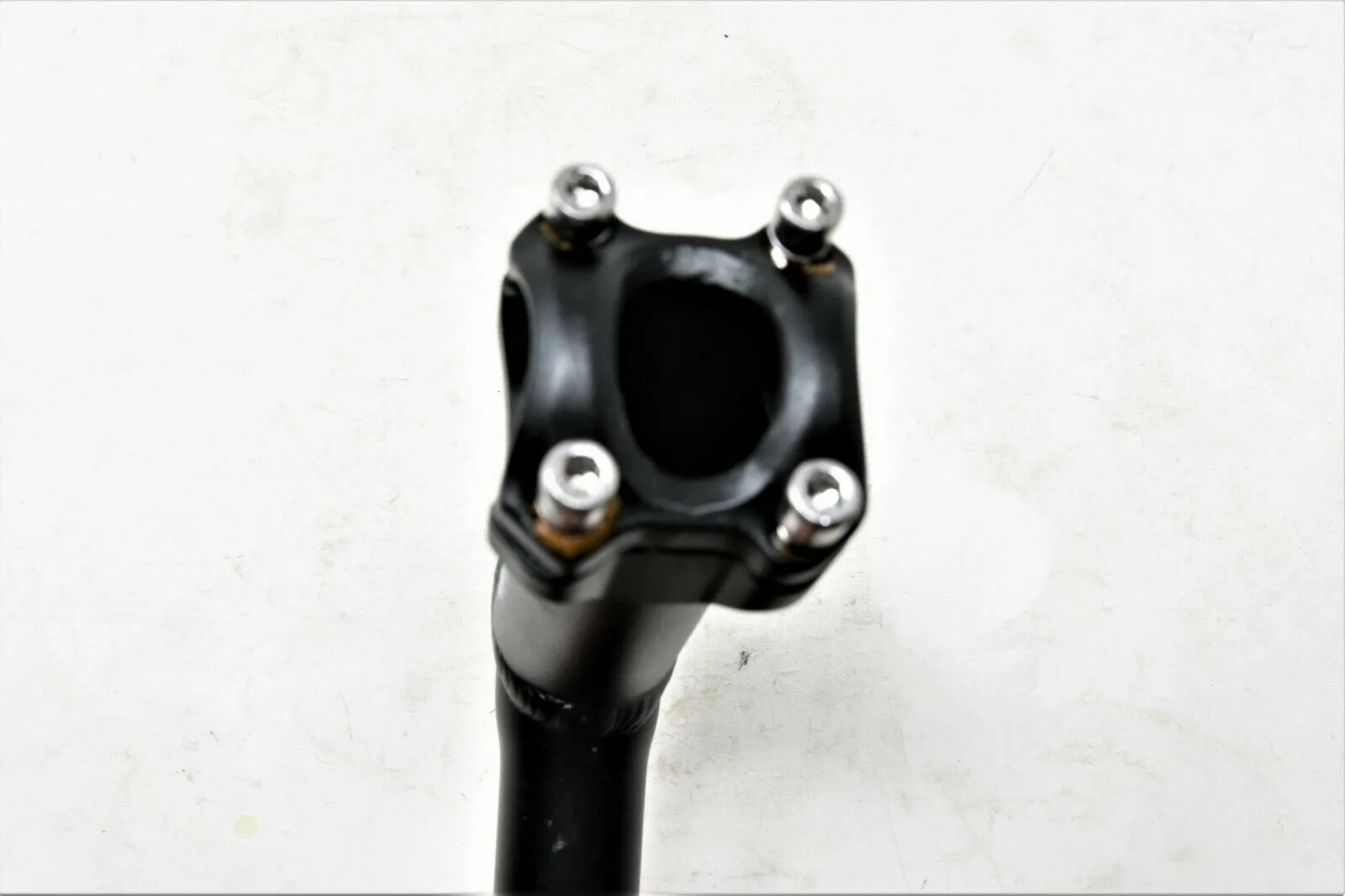 ZZYZX 25.4mm Mtb bike Black Alloy Handlebar Stem 90mm 25 Degree 4 bolt front